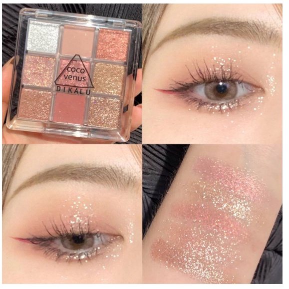 Phấn Mắt 9 Ô COCO VENUS DIKALU(Vỏ Trắng) | BigBuy360 - bigbuy360.vn