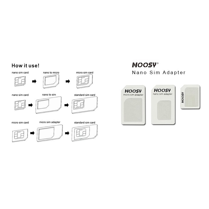 Bộ Chuyển Đổi Thẻ Sim Nano Micro Sim 3 Trong 1 | BigBuy360 - bigbuy360.vn