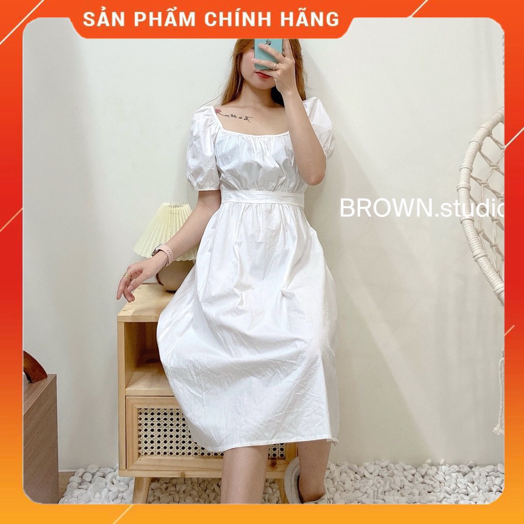[  MÃ - BROWBTNT1  -  SALEOFF  10% ]   ĐẦM  BABYDOLL CUTE  -  SIÊU SANG  -  BROWN.studio   [  HÀNG T