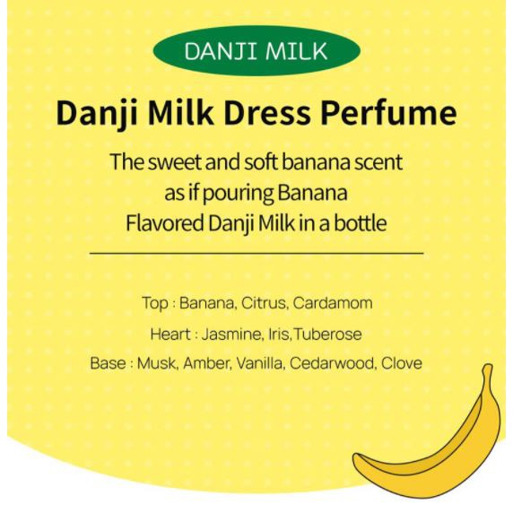 Nước hoa xịt vải Wdressroom No 1974 SỮA CHUỐI Banana Milk 70ml (Shop Bunny Beans) | Thế Giới Skin Care