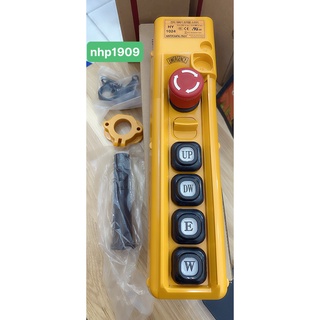 Điều khiển cần trục 4 nút , có dừng khẩn hy-1024sbb- hanyoung nux