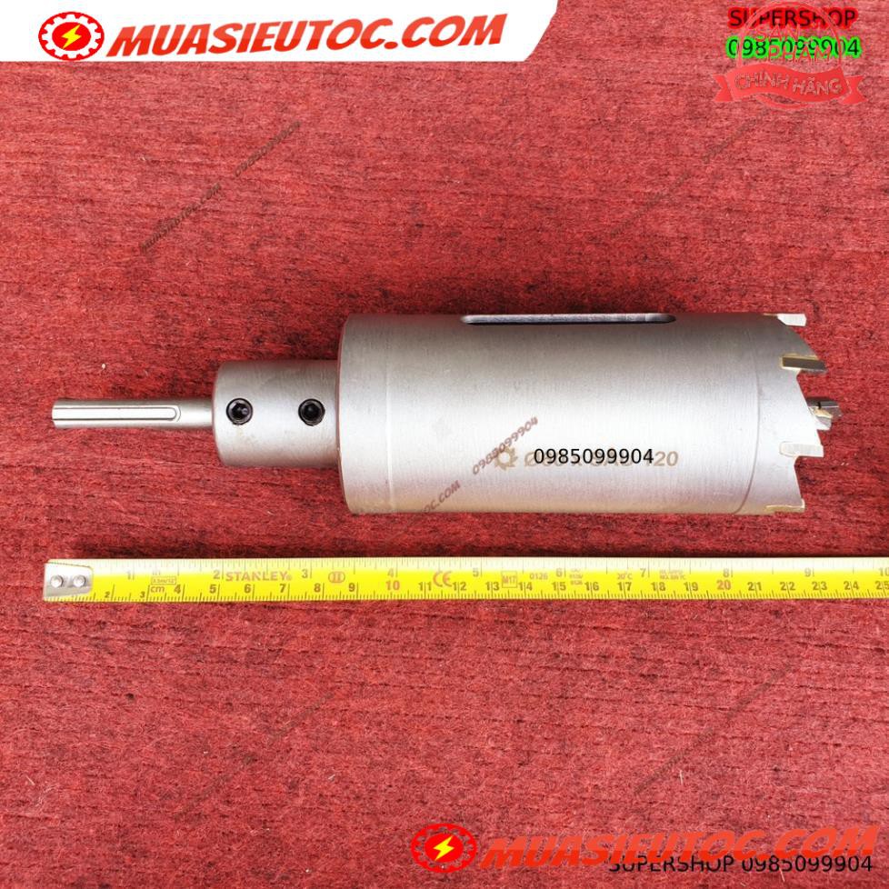 Mũi khoan rút lõi khoét tường gạch sâu Phi 60 x 120 mm không khoan bê tông, không khoan chế búa