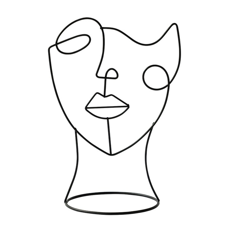 Wer Giá Đỡ Đồ trang trí Tượng Điêu Khắc Trừu Tượng Bằng Sắt Trang Trí Khách Sạn