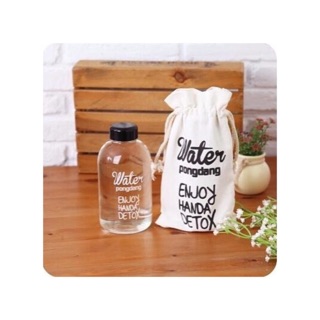 BÌNH ĐỰNG NƯỚC DETOX WATER PONGDANG 600ml KÈM TÚI VẢI