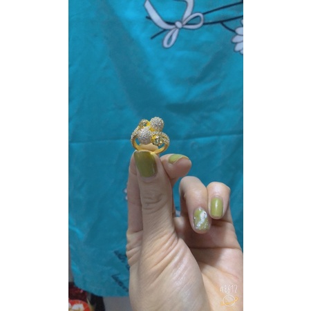 nhẫn nữ mạ vàng đẹp sắc nét