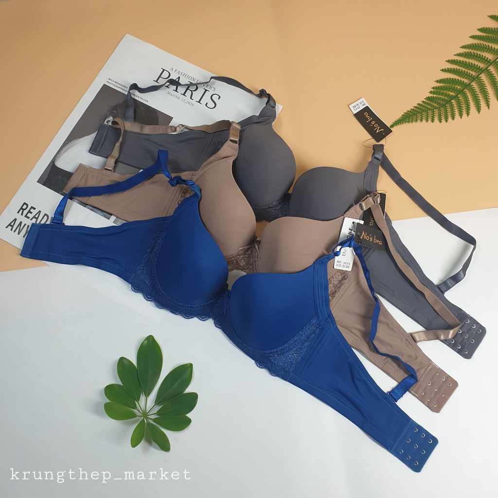 Áo ngực No's bra 3573 , không đệm mút , có gọng , pha chút ren cách điệu