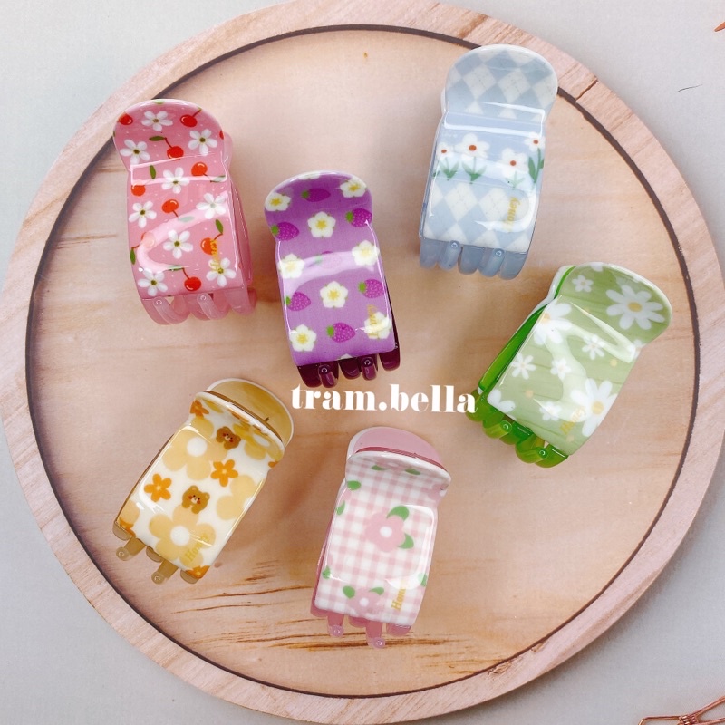 kẹp tóc càng cua cao cấp kẹp càng cua 5 răng nhiều hình