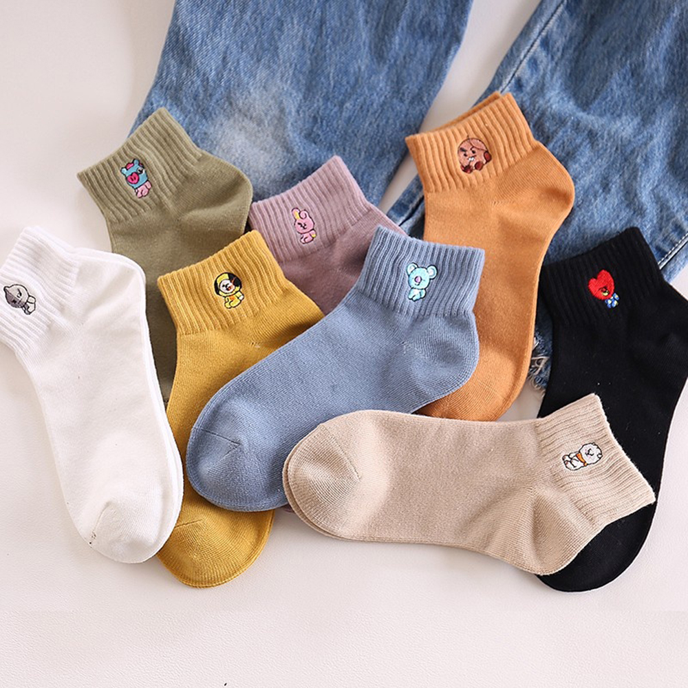 Đôi Vớ Nữ In Hình Hoạt Hình Đáng Yêu