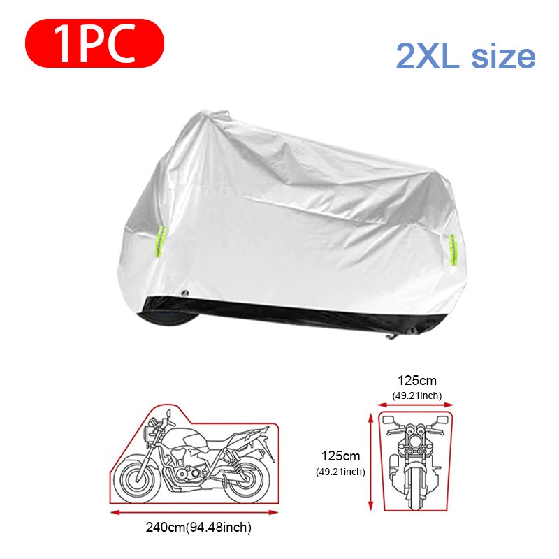 Vỏ bọc xe máy SEAMETAL bằng polyester chống mưa/ nắng/ bụi bẩn tiện dụng