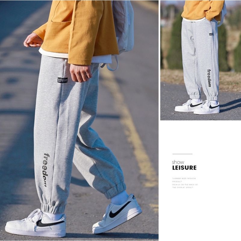 Quần jogger chữ siêu đỉnh, form rộng, vải mịn mát, nam nữ mặc được unisex ulzzang - ẢNH THẬT