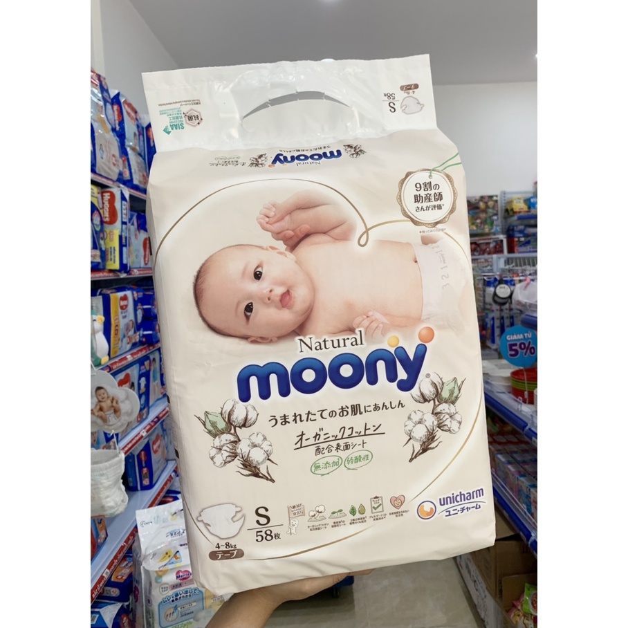 Tã/Bỉm Moony Natural 💝 Moony Natural Nội Địa Chính Hãng - Bỉm Moony Dán ...