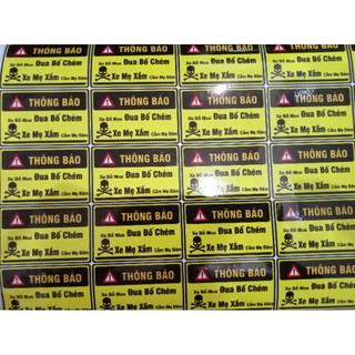 Tem dán trang trí xe máy
