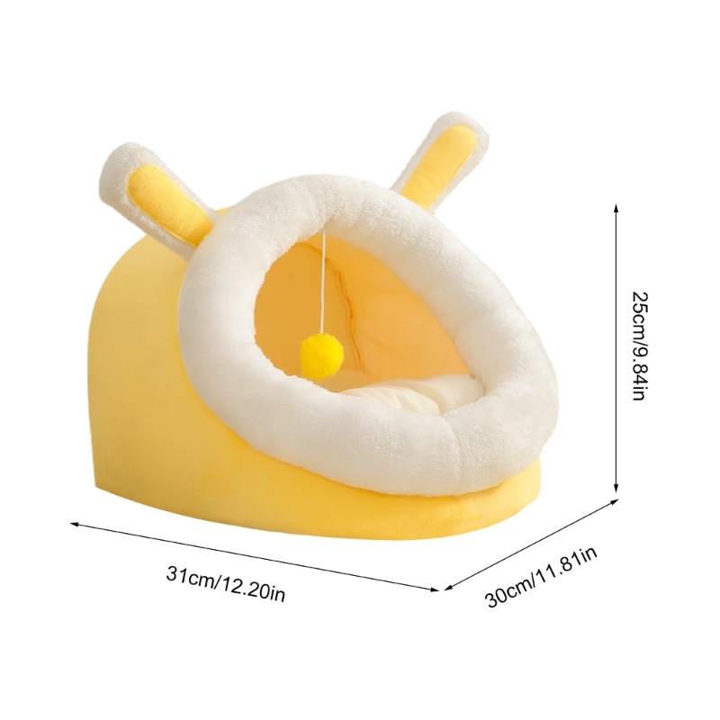 Lều Ngủ Hình Tai Thỏ Mềm Mại Chống Trượt Dành Cho Mèo Cưng