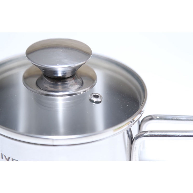 Nồi tay cầm 3 đáy nấu cháo - quánh nấu bôt bếp từ inox Fivestar 16cm - 14cm - 12cm