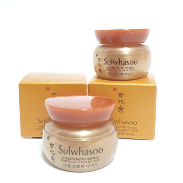 Kem tái tạo da từ nhân sâm cô đặc Sulwhasoo Concentrated Ginseng Renewing Cream ex 5ml mới