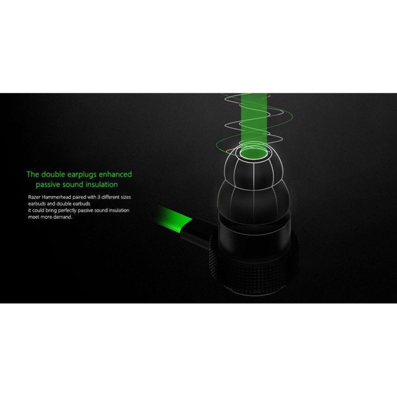 Tai nghe nhét tai chơi game Razer Hammerhead V2 Pro có chức năng cách âm kèm micro