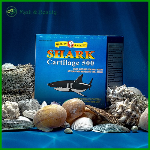 Viên uống tái tạo khớp, giảm đau khớp, ngừa viêm khớp  Shark Cartilage 500 hộp 100 viên