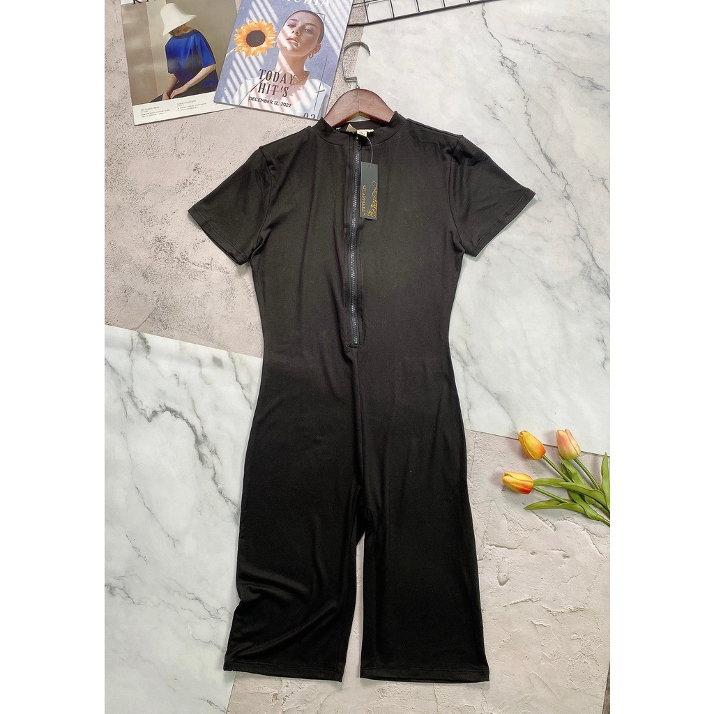 Bộ Jumpsuit mặc tập, chất thun cotton mát và thấm hút mồ hôi