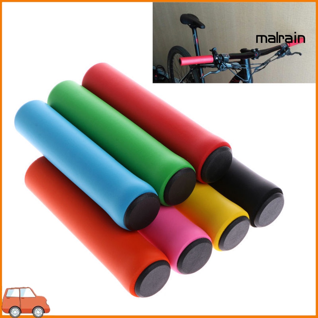 1 Cặp Vỏ Bọc Tay Lái Xe Đạp Leo Núi Bằng Silicon Mềm Siêu Nhẹ Chống Trượt