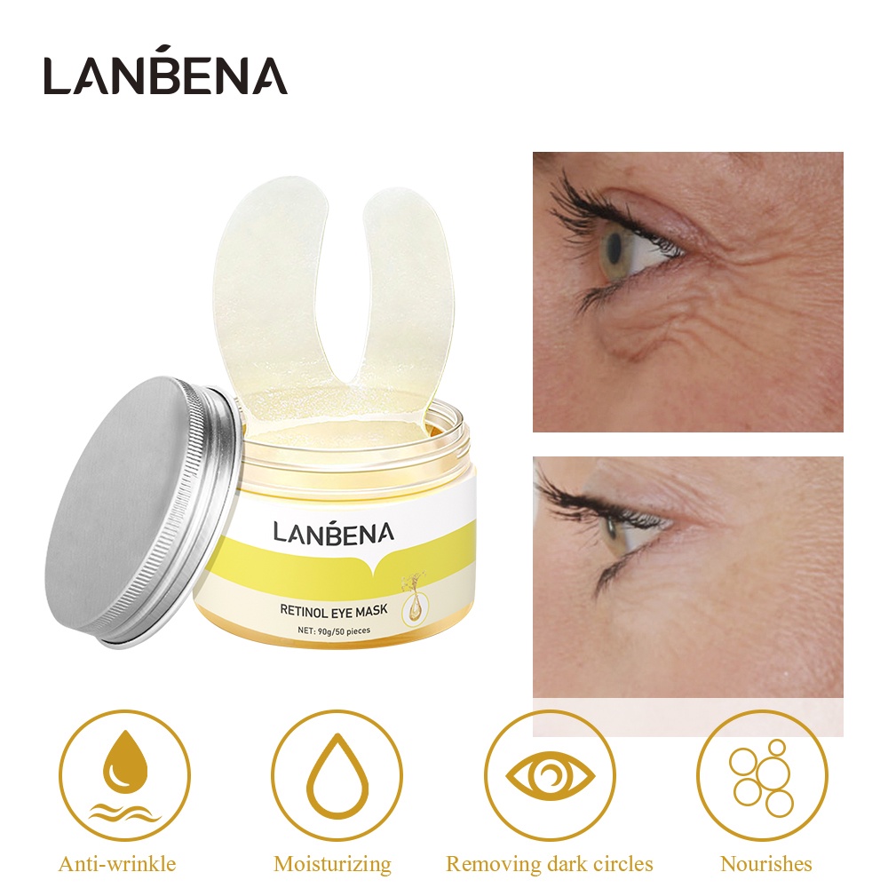 Mặt nạ mắt LANBENA chiết xuất retinol giảm quầng thâm bọng mắt nuôi dưỡng làm săn chắc da 90g | BigBuy360 - bigbuy360.vn
