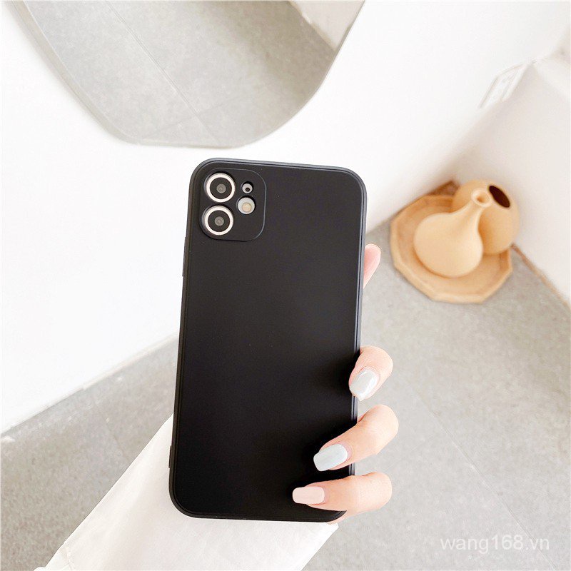 Ốp lưng iphone trơn dẻo cạnh vuông dành cho ip 6/7/8/plus/x/xr/xs/11/12/13//14/pro/max - e196