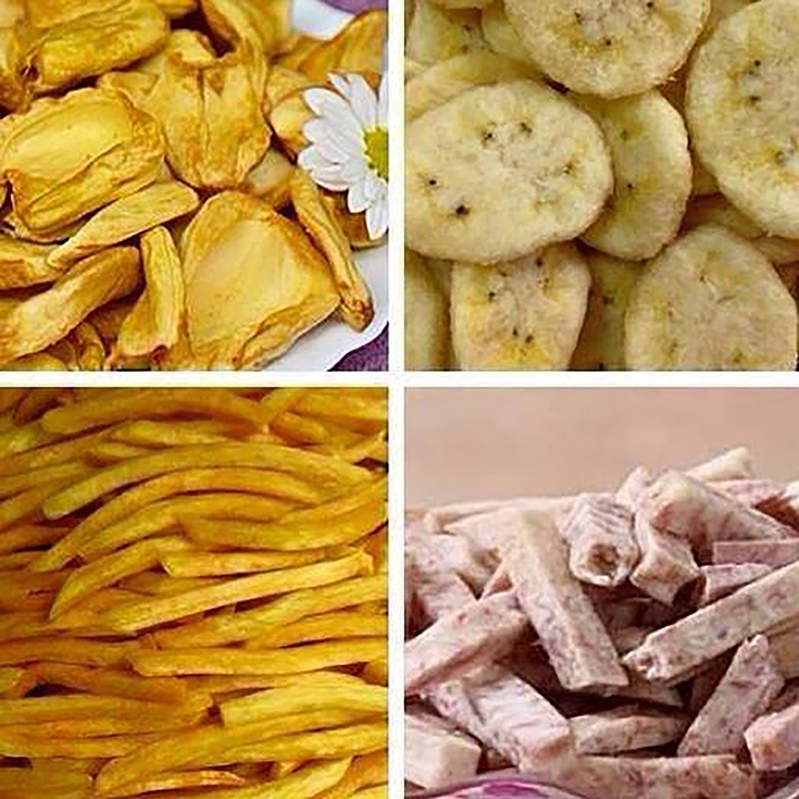 Combo 500g khô gà lá chanh + 500g Hoa quả thập cẩm sấy vỡ