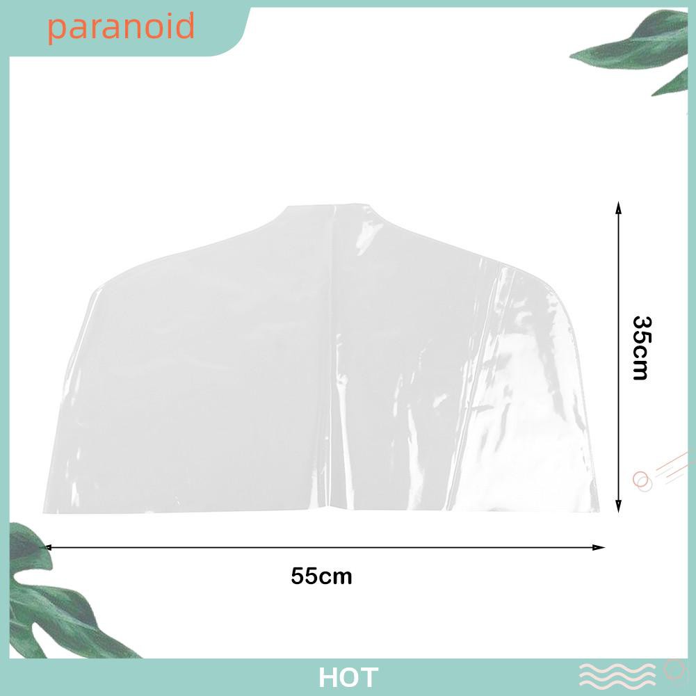 Paranoid Clothes Storage Bags PVC Transparent Dust Bag Suit Overcoat Hanging Pocket