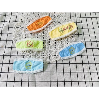 Che thóp cotton viền ren / tai thỏ cho bé