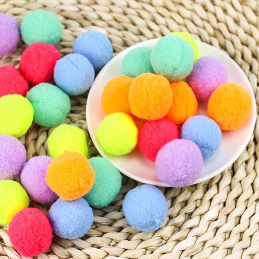 Bóng đồ chơi bằng vải bông co giãn nhiều màu dễ thương cho mèo cưng