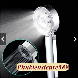 (PK) BỘ VÒI HOA SEN TĂNG ÁP HAI MẶT CÓ HỘC CHƯA DẦU GỘI, TINH DẦU PHONG CÁCH NHẬT BẢN