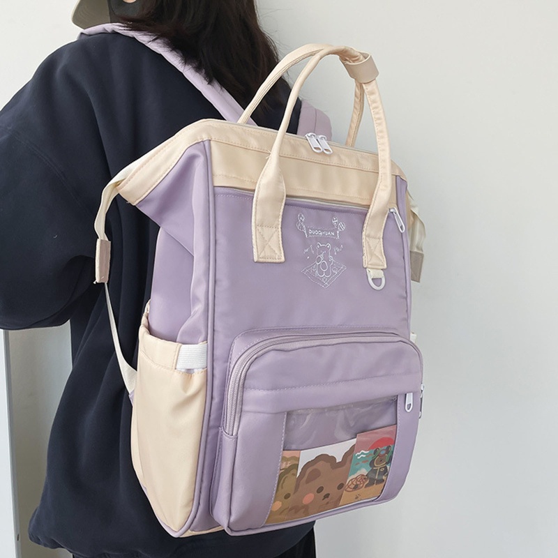 Ba Lô Đi Học Nhiều Ngăn Dễ Thương Cho Nữ