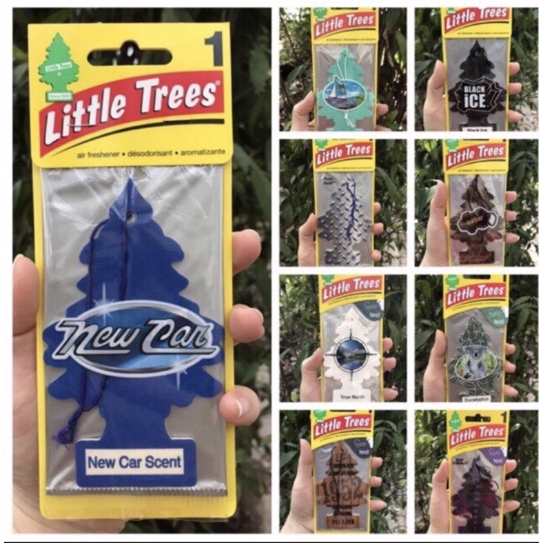 CâyThông Thơm - Lá Thông Thơm Little Trees - Treo Xe Ô Tô, Tủ Quần Áo Khử Mùi -Thay Thế Nước Hoa Ô Tô