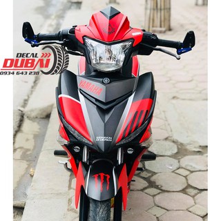 Tem Trùm Exciter 150 Đen Đỏ Nhám Monster