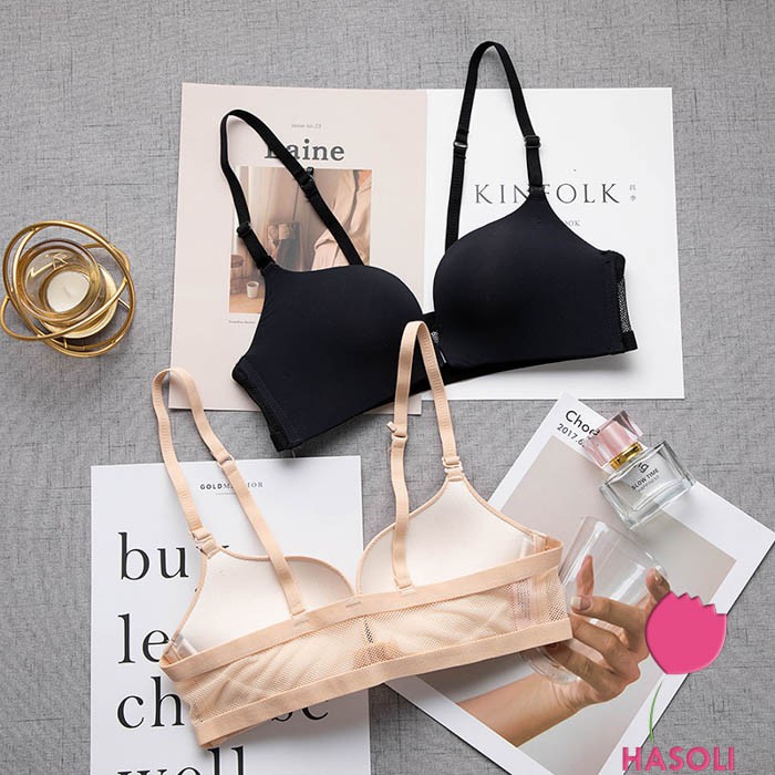 Bộ Đồ Lót Su Đúc Cài Trước Không Gọng Dây Lưới Cao Cấp AL37 | BigBuy360 - bigbuy360.vn