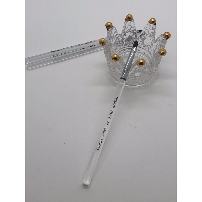 Cọ bản đắp gel đầu tròn oval số 2 3 4