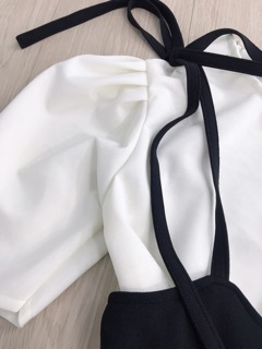 Set yếm 2 dây cột nơ