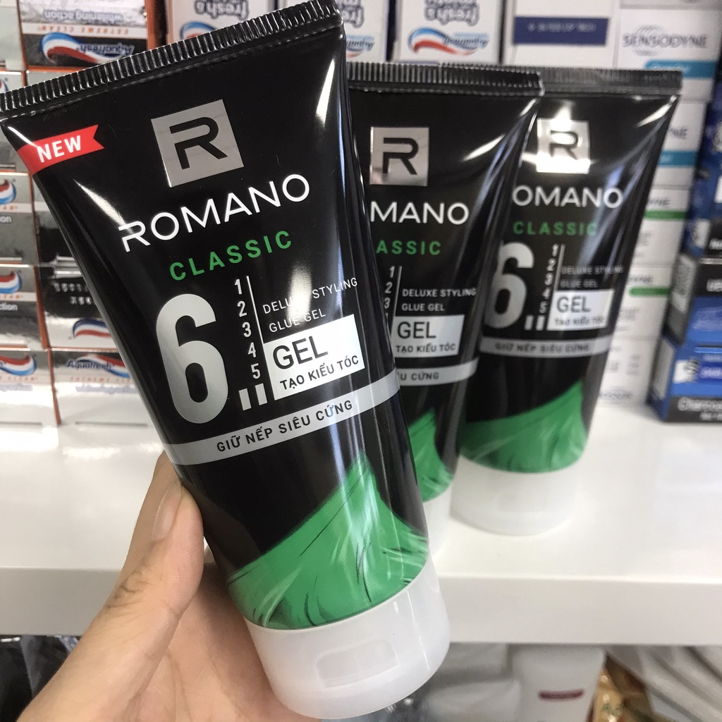 Keo vuốt tóc cứng ROMANO Classic Deluxe Styling Glue Gel  - Vuốc tóc nam