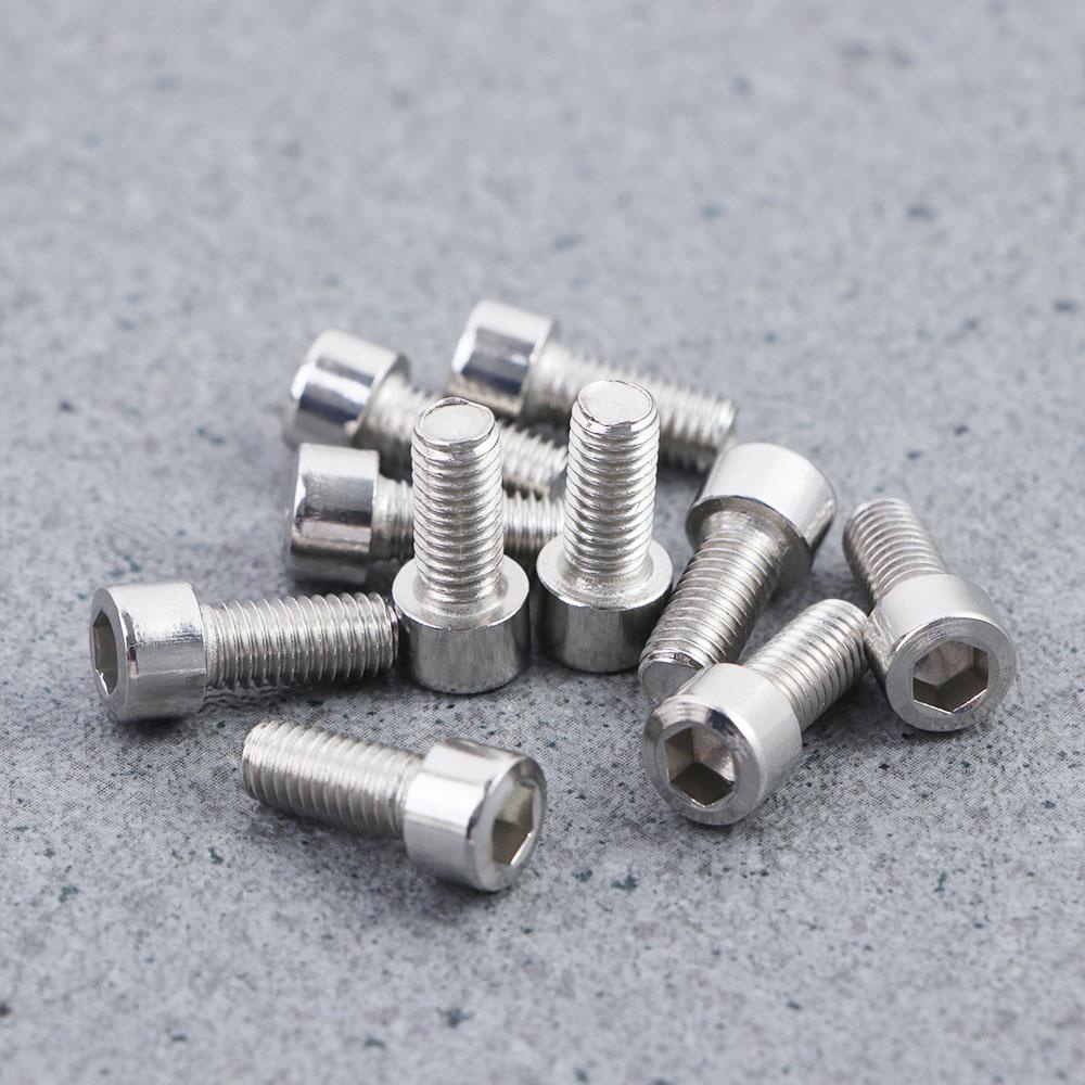 Bộ 10 Ốc Vít Gắn Bình Nước Xe Đạp Leo Núi M5 * 12 Bằng Thép Không Gỉ