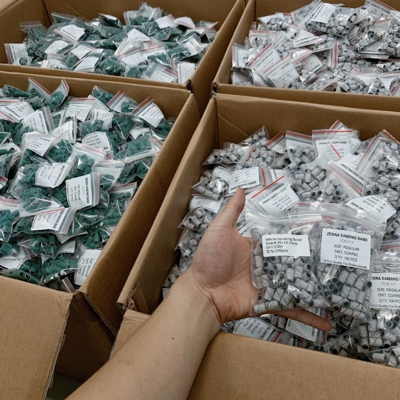 2 Cục Đầu Nhám Giấy Mài Móng Tay Forpro Nhám Mỹ