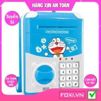 Đồ Chơi Két Sắt Vân Tay Điện Tử Mini Tiết Kiệm Tiền-Dễ Thương-Ống Heo Quà tặng cho bé-Giúp bé học thói quen tiết kiệm