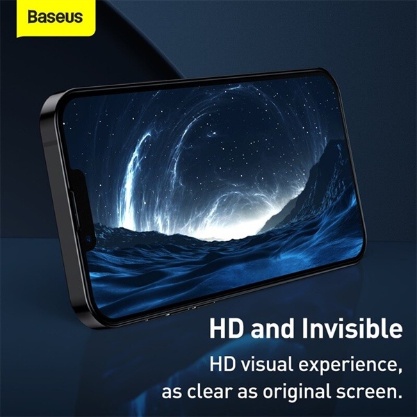 Kính cường lực bộ 2 miếng Full viền Baseus 0.3mm Full-screen and Full-glass Tempered Glass Film For l.P 13 2021