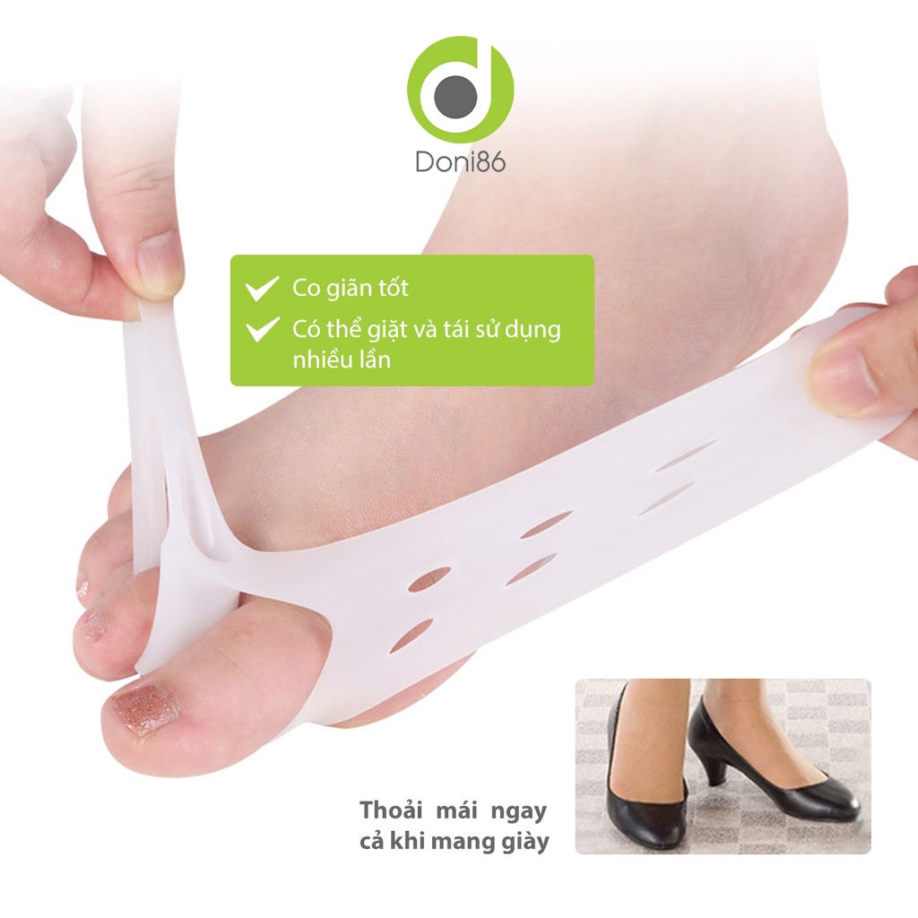 Bộ 2 miếng bảo vệ đinh hình ngón chân cái, tách ngón chân chất liệu Silicone - Doni - DOPK271