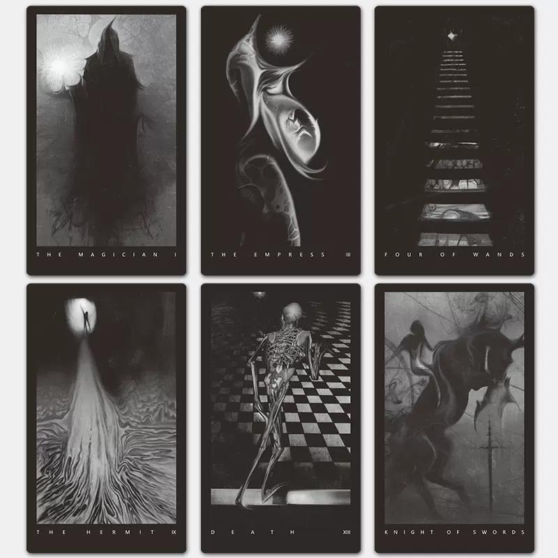 Black Tarot Deck  Divination Fate Fortune Telling Card