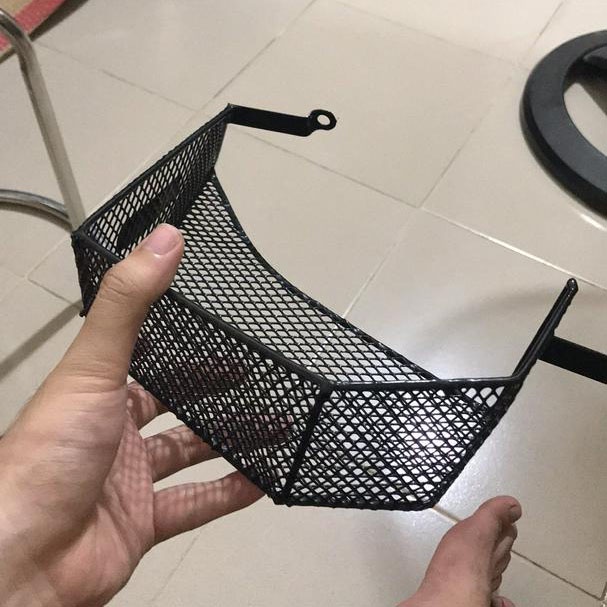 Rổ hông Exciter 155, Ex 155 VVA  đựng đồ tiện lợi, giỏ hông xe máy thép nhúng nhựa chắc chắn