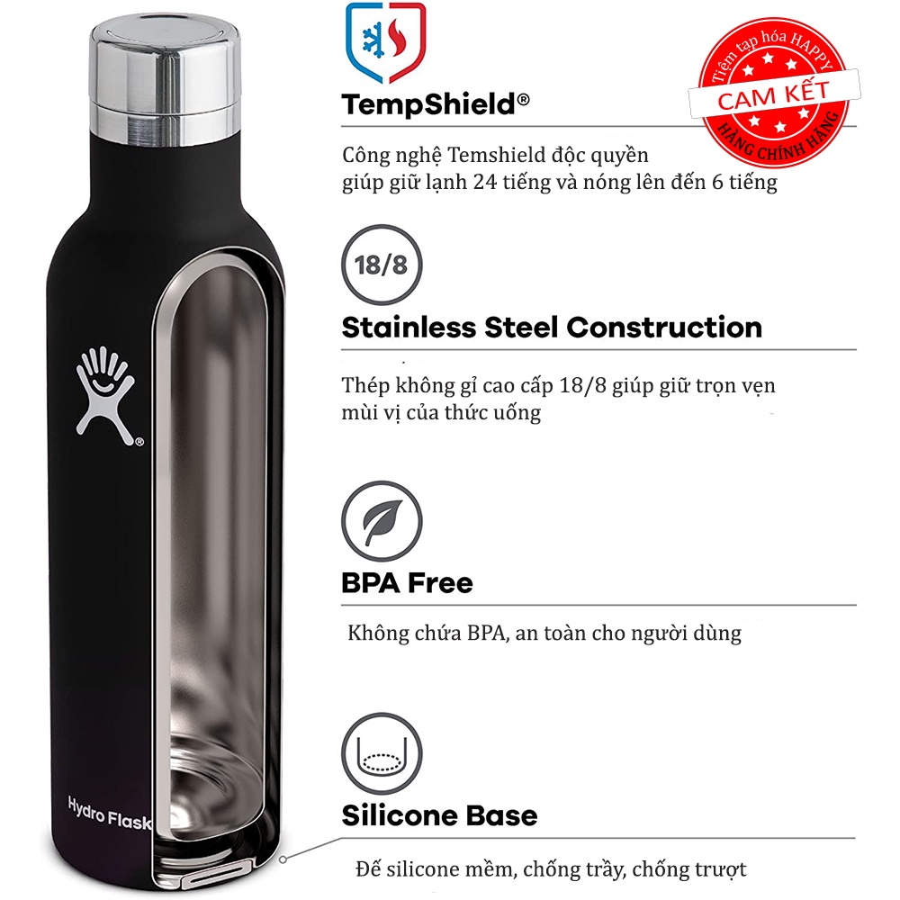Bình giữ nhiệt Hydro Flask 25 oz  W.I.N.E Bottle