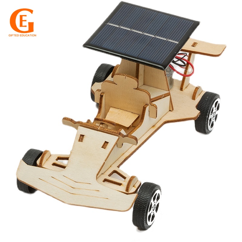 Mô Hình Xe Đua Năng Lượng Mặt Trời Đồ Chơi DIY Dành Cho Bé