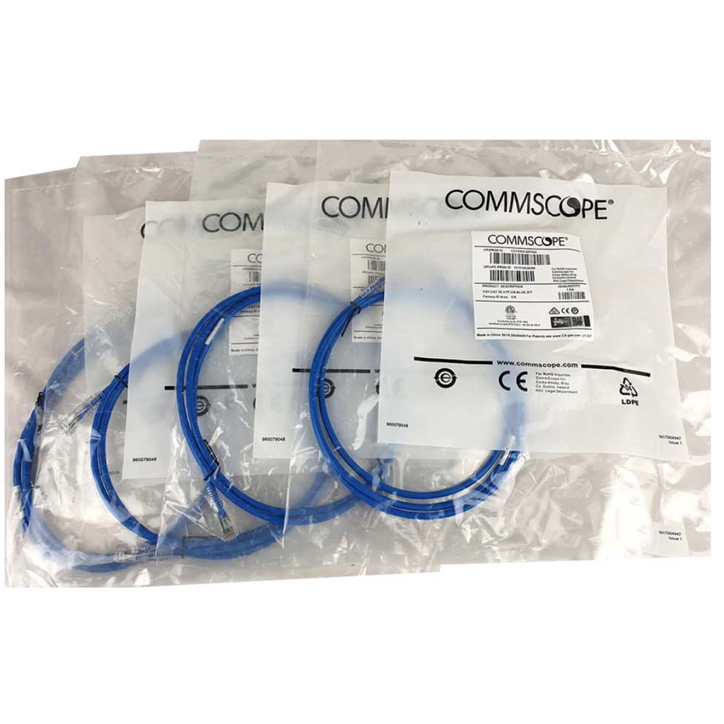 Dây nhảy Patch Cord Cat6 CommScope ,  cáp đúc sẵn 2 đầu. Hàng chính hãng