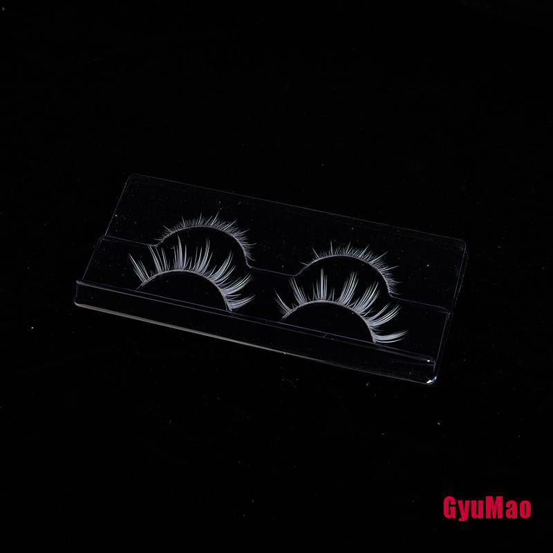 Bộ 2 Cặp Lông Mi Giả Mềm Mại Và Dưới Màu Trắng Dùng Trang Điểm