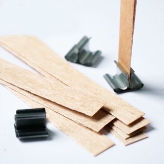 combo + Đế kim loại để cố định Bấc Nến gỗ