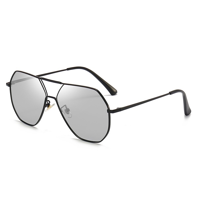 Kính mát nam đổi màu M19 kiểu dáng phi công thời trang sành điệu chống tia UV cực tím gọng thép cao cấp
